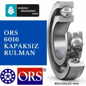 6016 Ors rulman - Kapaksız 80x125x22 mm 80*125*22 mm